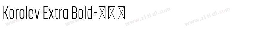 Korolev Extra Bold字体转换